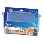 Endurables Silicone Pouches, Large, 64 oz, 8.6" x 9", Clear, 7/Carton