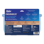 Endurables Silicone Pouches, Large, 64 oz, 8.6" x 9", Clear, 7/Carton