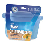 Endurables Resusable Silicone Container, 2 Cups, 4.4 x 3.6 x 6.7, Clear, 4/Carton