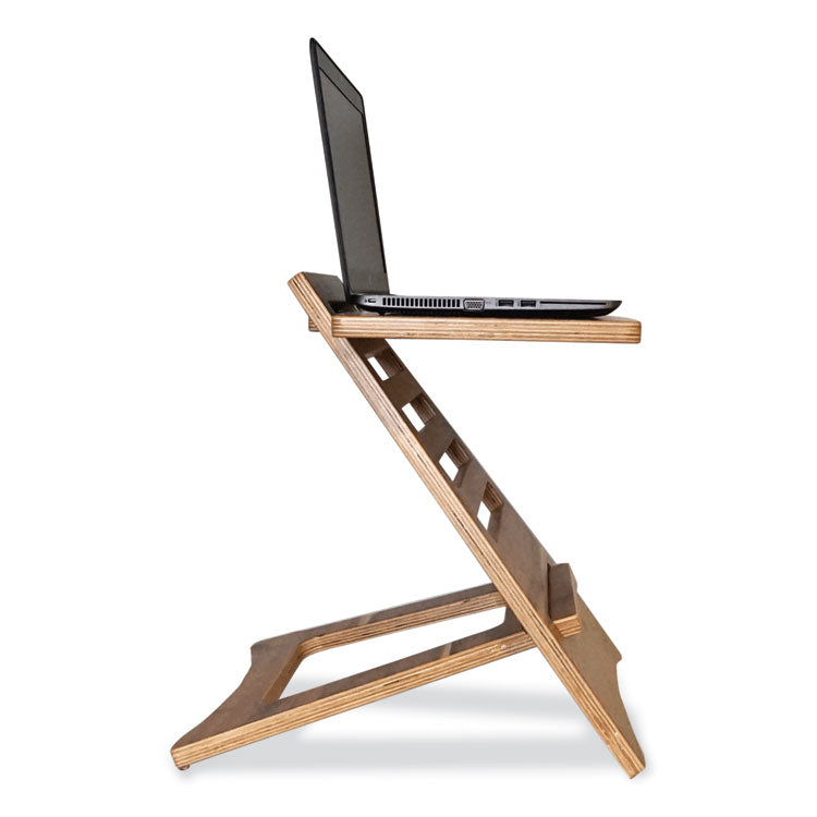 DC150A High Rise Acacia Wood Laptop Riser, 17x11.8x7.63 to 14.75, Brown Woodgrain, Supports 20 lbs