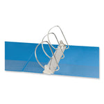 Slant D-Ring View Binder, 3 Rings, 3" Capacity, 11 x 8.5, Light Blue