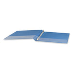 Slant D-Ring View Binder, 3 Rings, 1" Capacity, 11 x 8.5, Light Blue