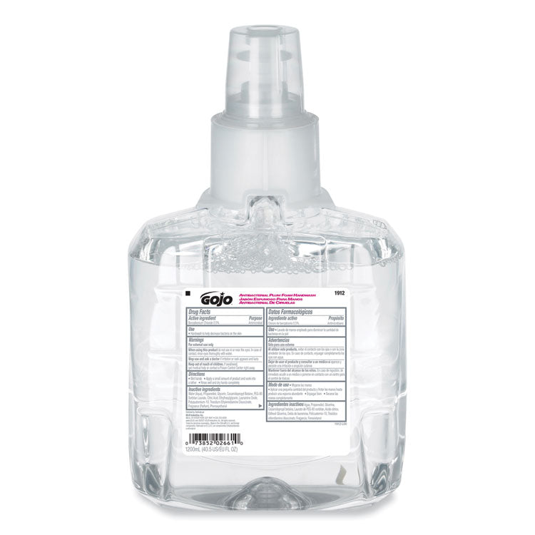 Antibacterial Foam Hand Wash Refill, For LTX-12 Dispenser, Plum Scent, 1,200 mL, 2/Carton