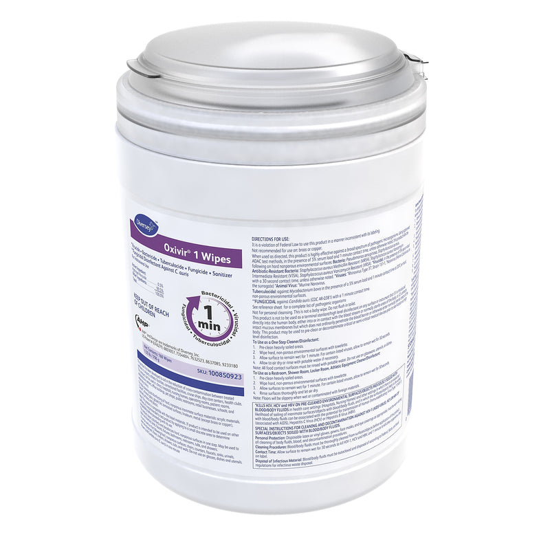 Diversey Oxivir 1 Disinfecting Wipes, 160 Wipes/Container, 12/Carton (100850923)