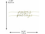 RoomMates Season's Greetings Contemporary Wall Decal Set, Holiday (RMK4837GM)