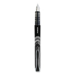 Fountain Pen, Fine 0.6 mm, Black Ink, Black/Gray Barrel, 12/Pack