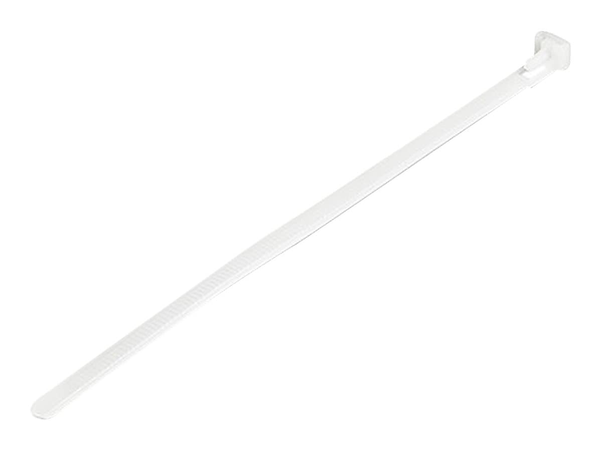 4XEM Cable Ties, 5" x 0.3", White, 100/Pack (4X5ZIPTIE100WR)