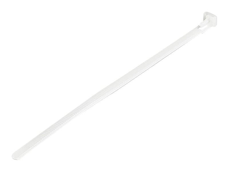 4XEM Cable Ties, 5" x 0.3", White, 100/Pack (4X5ZIPTIE100WR)