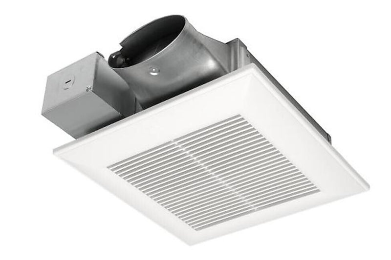 Panasonic WhisperValue 3.1" - 4" Traditional Bathroom Fan, White (FV-0810VSS1)