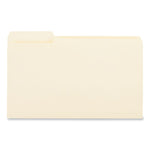 Top Tab File Folders, 1/3-Cut Tabs: Left Position, Legal Size, 0.75" Expansion, Manila, 100/Box