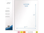 Medical Arts Press Heavy-Duty End Tab File Folder, Straight Cut, Letter-Size, White, 40/Box (S-09458-WHT)