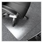 Cleartex Ultimat Polycarbonate Chair Mat for High Pile Carpets, 60" w x 48" l, Clear
