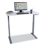 Electric Height Adjustable Standing Desk, 48 x 23.6 x 28.7 to 48.4, White