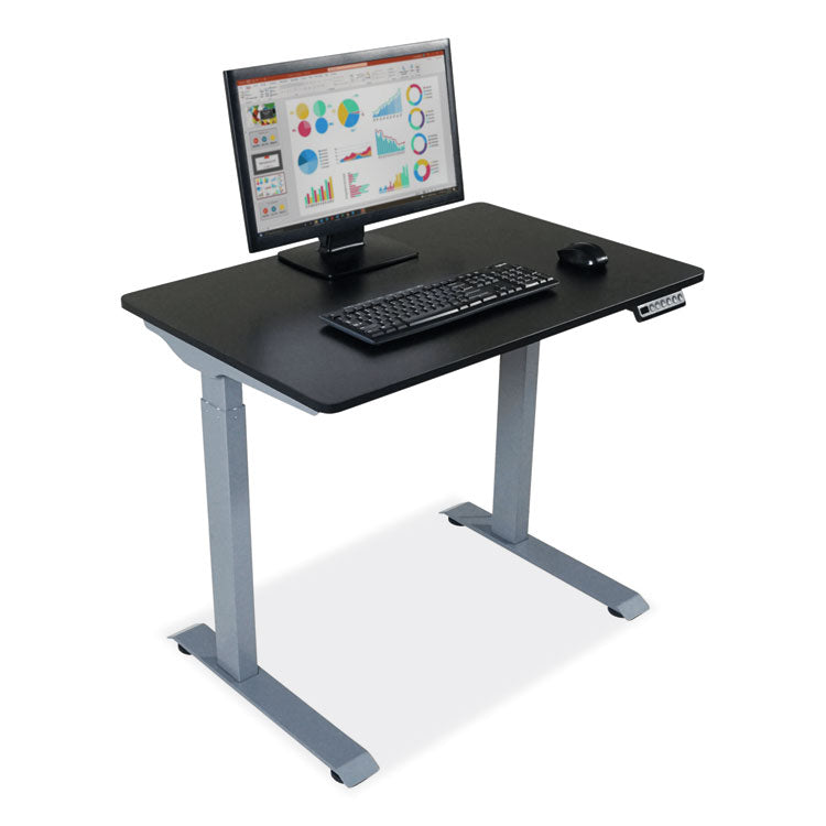 Electric Height Adjustable Standing Desk, 36 x 23.6 x 28.7 to 48.4, Black