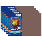 Tru-Ray 12" x 18" Construction Paper, Dark Brown, 50 Sheets/Pack, 5 Packs/Bundle (PAC103056-5)