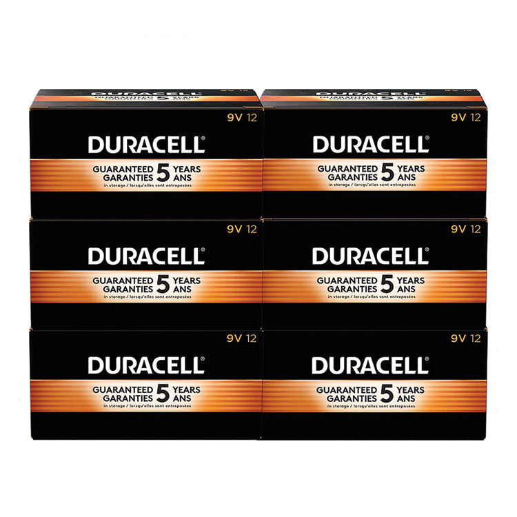 Coppertop Alkaline 9v Batteries, 72/carton