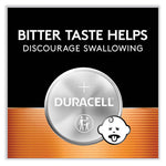 Lithium Coin Batteries With Bitterant, 2025, 4/Pack