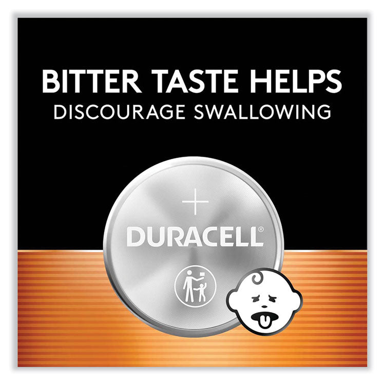 Lithium Coin Batteries With Bitterant, 2025, 4/Pack