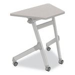 Learn Nesting Trapezoid Desk, 32.83" x 22.25" to 29.5", Gray