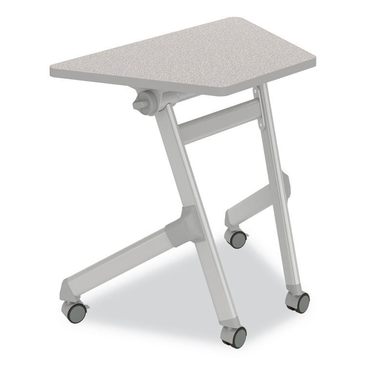 Learn Nesting Trapezoid Desk, 32.83" x 22.25" to 29.5", Gray