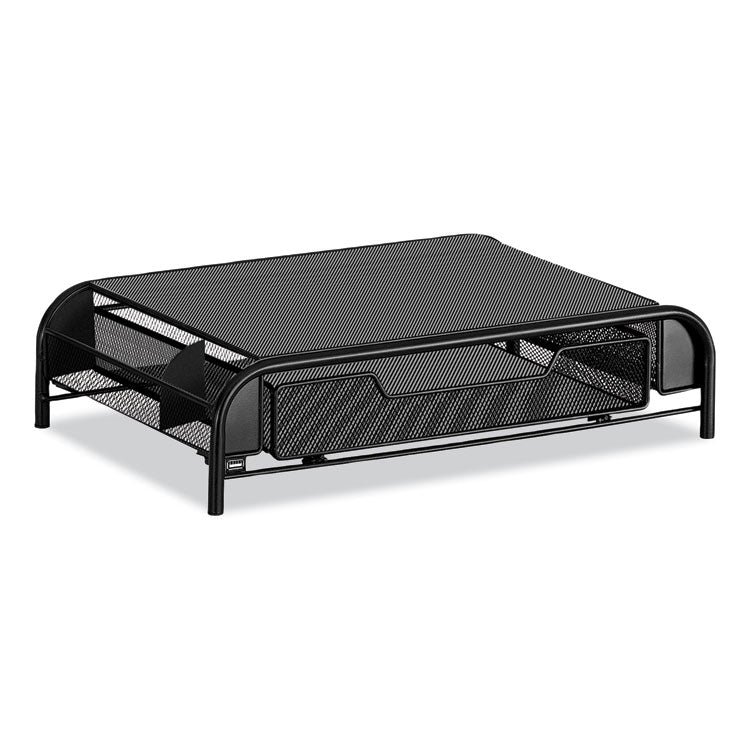 Powered Onyx Monitor Stand, 18.25" x 11.75" x 4.5", Black