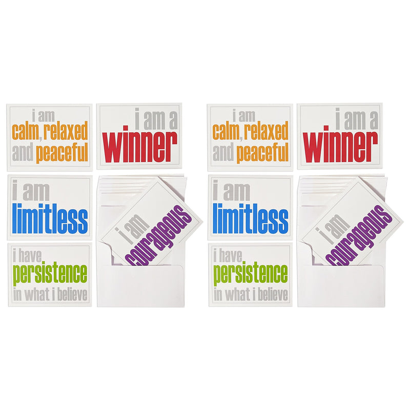 Inspired Minds Hopefulness Booster Uncoated Blank Card, Multicolored, 10 Cards/Pack, 2/Bundle (ISM52354NC-2)