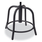 6800 Series Height Adjustable Metal Seat Stool, Supports Up to 300 lb, 18" to 24" Seat Height, Persian Blue Seat/Black Base