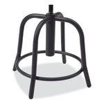 6800 Series Height Adjustable Wood Seat Swivel Stool, Supports Up to 300 lb, 19" to 25" Seat Height, Maple Seat/Black Base