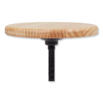 6800 Series Height Adjustable Wood Seat Swivel Stool, Supports Up to 300 lb, 19" to 25" Seat Height, Maple Seat/Black Base