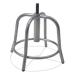 6800 Series Height Adjustable Metal Seat Stool, Supports Up to 300 lb, 18" to 24" Seat Height, Blueberry Seat, Gray Base