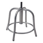 6800 Series Height Adjustable Fabric Padded Seat Stool, Supports 300 lb, 18" to 25" Seat Height, Cobalt Blue Seat/Gray Base