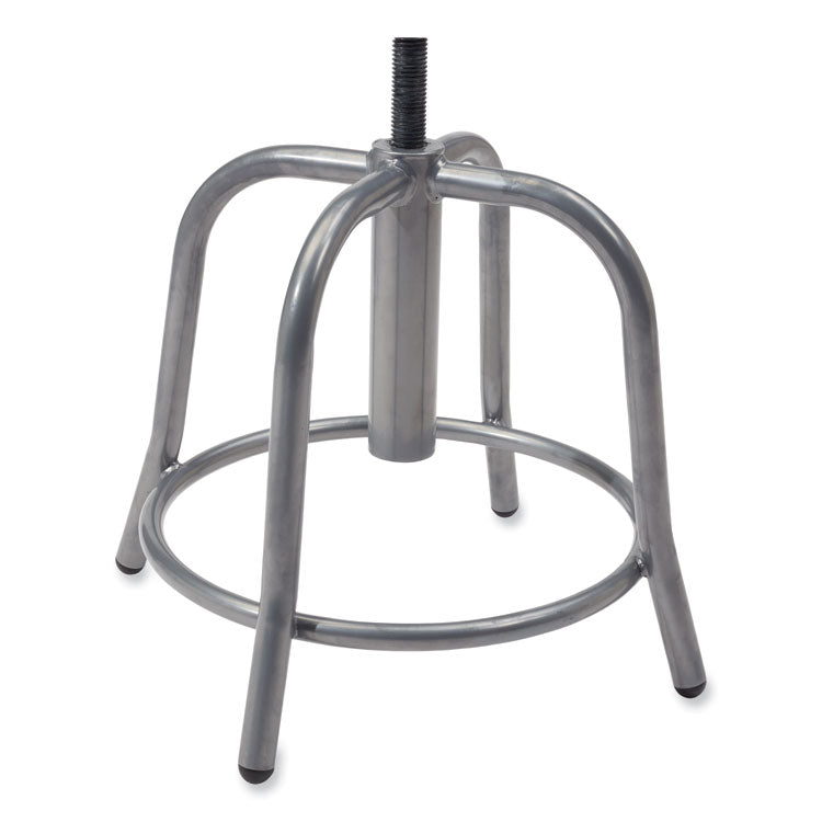 6800 Series Height Adjustable Fabric Padded Seat Stool, Supports 300 lb, 18" to 25" Seat Height, Cobalt Blue Seat/Gray Base