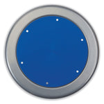 6800 Series Height Adjustable Metal Seat Stool, Supports Up to 300 lb, 18" to 24" Seat Height, Persian Blue Seat/Gray Base