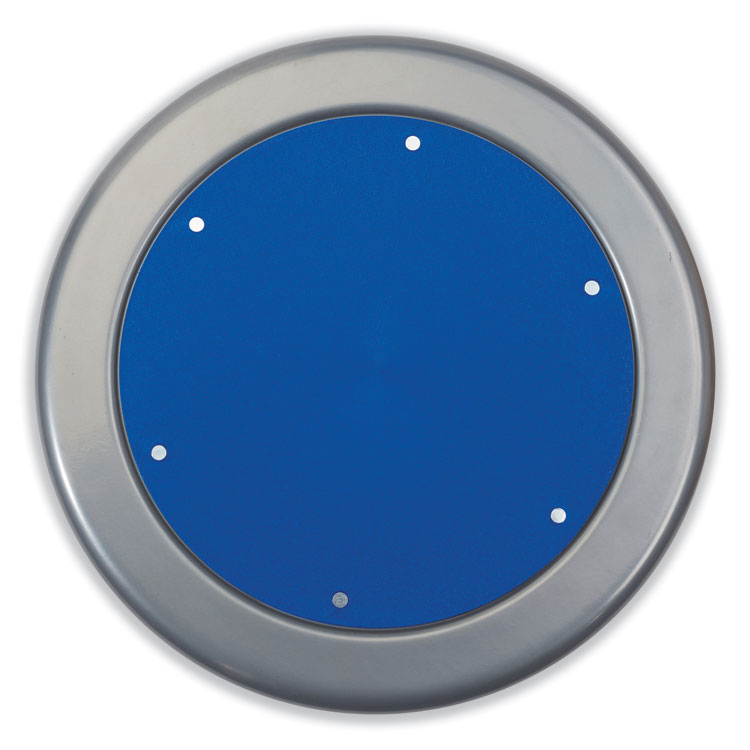 6800 Series Height Adjustable Metal Seat Stool, Supports Up to 300 lb, 18" to 24" Seat Height, Persian Blue Seat/Gray Base