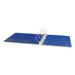 Slant D-Ring View Binder, 3 Rings, 3" Capacity, 11 x 8.5, Navy Blue