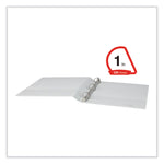 Slant D-Ring View Binder, 3 Rings, 1" Capacity, 11 x 8.5, White, 12/Carton
