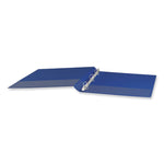 Slant D-Ring View Binder, 3 Rings, 0.5" Capacity, 11 x 8.5, Navy Blue
