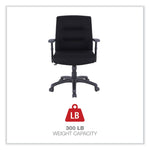 Alera Kesson Series Petite Office Chair, Supports Up To 300 Lb, 17.71" To 21.65" Seat Height, Black