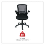 Alera Eb-E Series Swivel/tilt Mid-Back Mesh Chair, Supports Up To 275 Lb, 18.11" To 22.04" Seat Height, Black