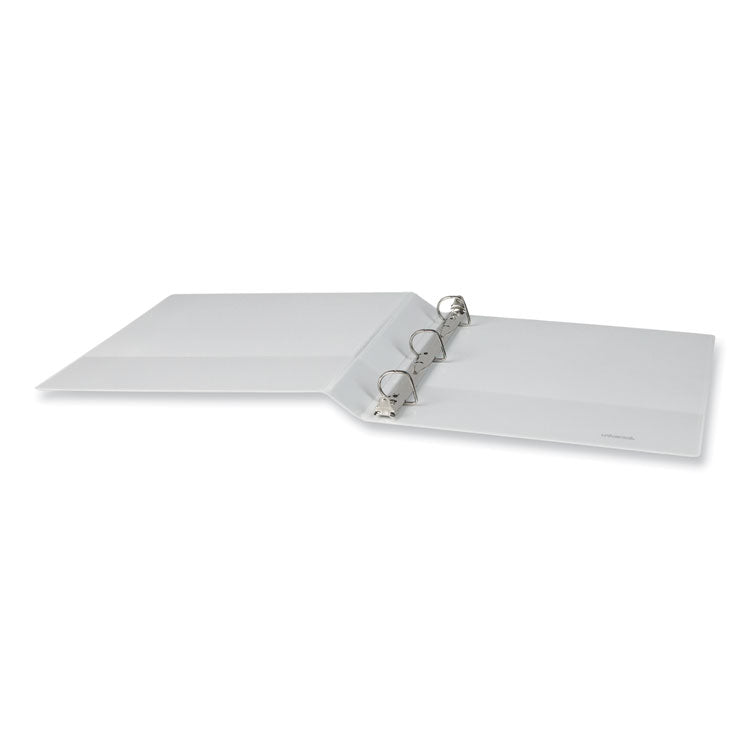 Slant D-Ring View Binder, 3 Rings, 1" Capacity, 11 x 8.5, White, 12/Carton