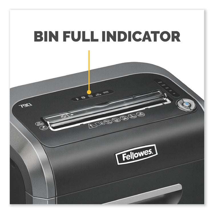 Powershred 79ci 100% Jam Proof Cross-Cut Shredder, 16 Manual Sheet Capacity