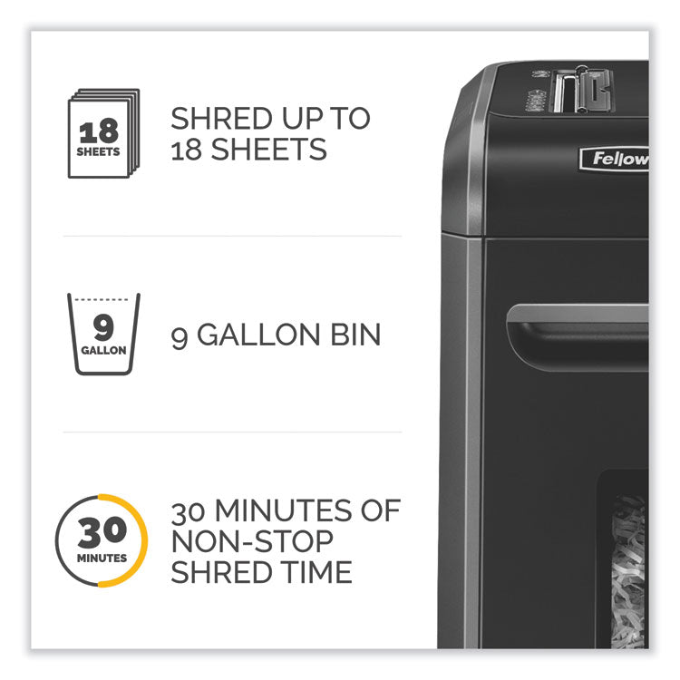 Powershred 99ci 100% Jam Proof Cross-Cut Shredder, 18 Manual Sheet Capacity