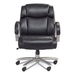 Lineage Big and Tall Mid Back Task Chair 24.5" Back, Supports 350 lb, 19.5" to 23.25" Seat Height, Black Seat, Chrome Base