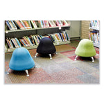 Runtz Ball Chair, Backless, Supports Up to 250 lb, Baby Blue Vinyl Seat, Silver Base