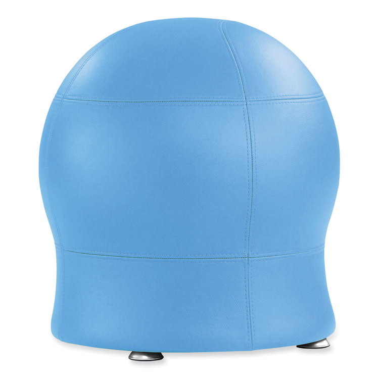 Zenergy Ball Chair, Backless, Supports Up to 250 lb, Baby Blue Vinyl
