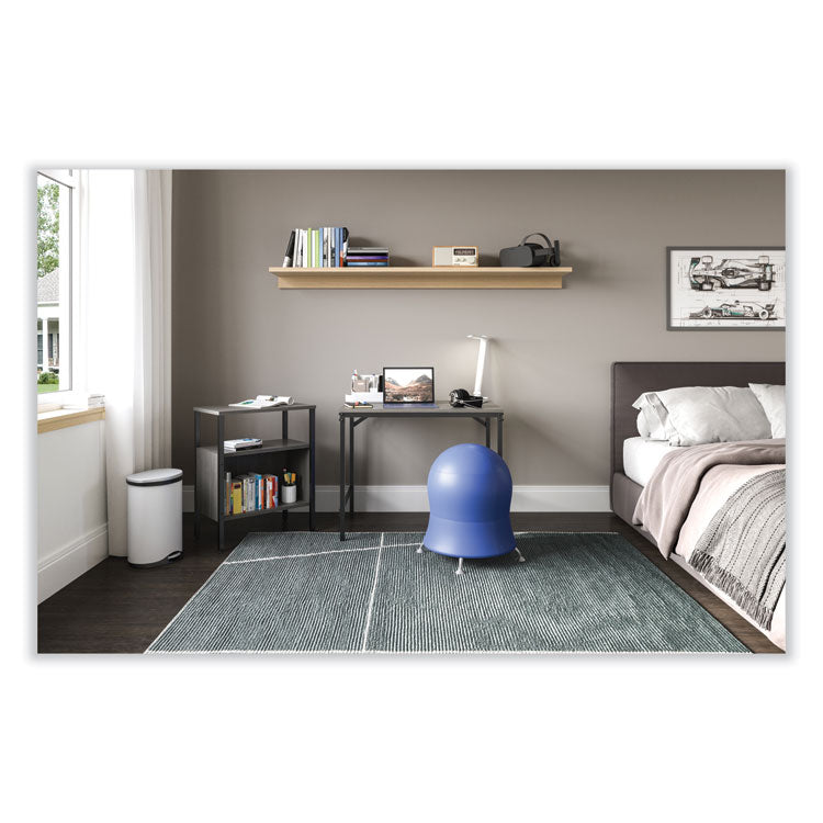 Zenergy Ball Chair, Backless, Supports Up to 250 lb, Baby Blue Vinyl