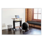 Zenergy Ball Chair, Backless, Supports Up to 250 lb, Blue Fabric