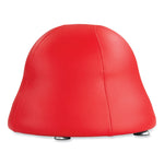 Runtz Ball Chair, Backless, Supports Up to 250 lb, Red Vinyl Seat, Silver Base
