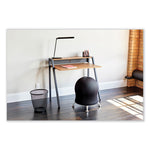 Zenergy Ball Chair, Backless, Supports Up to 250 lb, Blue Fabric