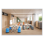 Zenergy Swivel Ball Chair, Backless, Supports Up to 250 lb, Baby Blue Vinyl